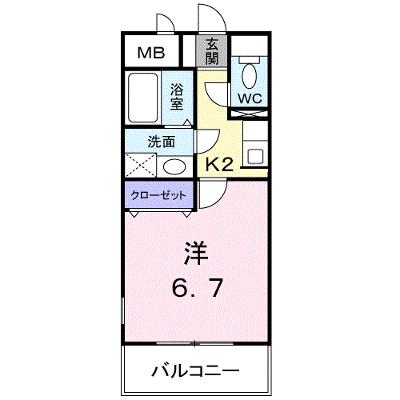 フルール・Ｍ 205【管理NO：1-011365601-02040】 ★家具家電は申し込み後に搬入します★の物件画像