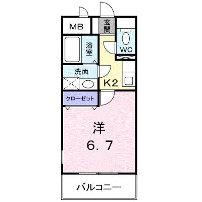フルール・Ｍ 105【管理NO：1-011365601-01040】 ★家具家電は申し込み後に搬入します★の物件画像