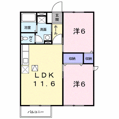 エスポワール船岡 101【管理NO：1-011148101-01010】 ★家具家電は申し込み後に搬入します★の物件画像