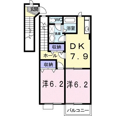 オーブリーアサノ　Ａ 203【管理NO：1-010402201-02030】 ★家具家電は申し込み後に搬入しますの物件画像