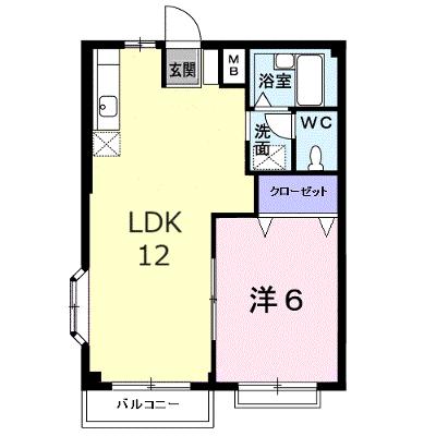 エルディム川西 205【管理NO：1-002487201-02050】 ★家具家電は申し込み後に搬入します★の物件画像