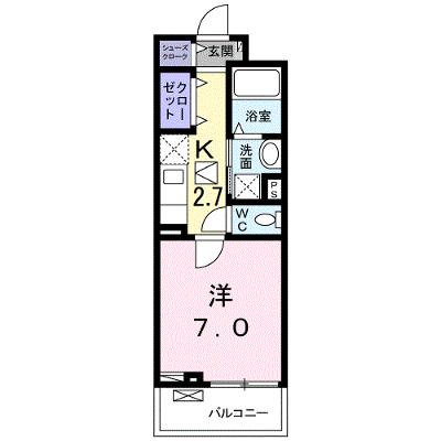 グレイス 108【管理NO：1-025926301-01080】 ★家具家電は申し込み後に搬入しますの物件画像