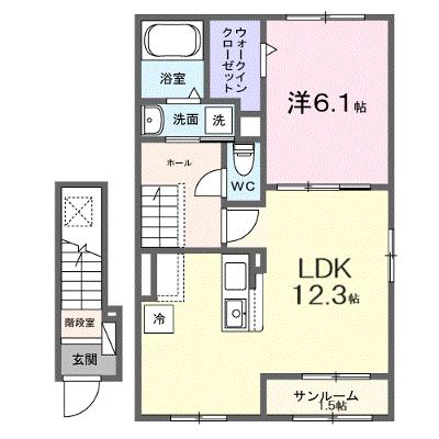シリウス 204【管理NO：1-028196501-02040】 ★家具家電は申し込み後に搬入します 2026年09月上旬入居可能の物件画像