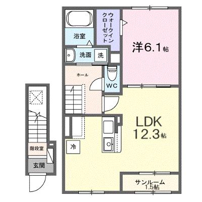 シリウス 203【管理NO：1-028196501-02030】 ★家具家電は申し込み後に搬入します 2026年09月上旬入居可能の物件画像
