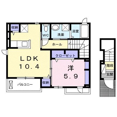 サンリットビレッジ 201【管理NO：1-021983701-02010】 ★家具家電は申し込み後に搬入します 2026年08月中旬入居可能の物件画像