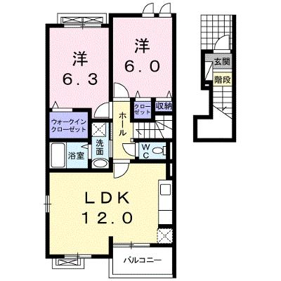 ヒル・コンセールＢ 204【管理NO：1-016651202-02040】 ★家具家電は申し込み後に搬入しますの物件画像