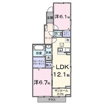 エスポワールⅠ 101【管理NO：1-028607501-01010】 ★家具家電は申し込み後に搬入します 2026年09月上旬入居可能の物件画像