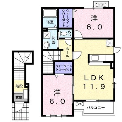 ブライトガーデンＡ 202【管理NO：1-015443301-02020】 ★家具家電は申し込み後に搬入しますの物件画像