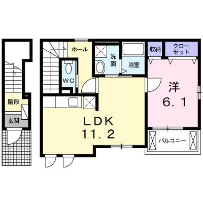 カーサ・イリーデⅡ 203【管理NO：1-018852301-02030】 ★家具家電は申し込み後に搬入しますの物件画像