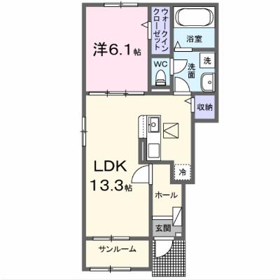 アモリール 101【管理NO：1-028690201-01010】 ★家具家電は申し込み後に搬入します 2026年08月下旬入居可能の物件画像