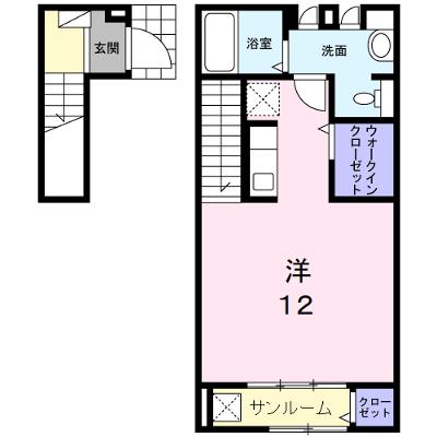 サニーテラス 202【管理NO：1-021782901-02020】 ★家具家電は申し込み後に搬入します 2026年08月中旬入居可能の物件画像