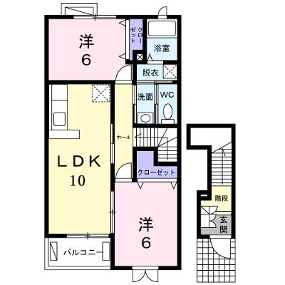 オーデンハオス　Ｂ棟 201【管理NO：1-015177702-02010】 ★家具家電は申し込み後に搬入しますの物件画像