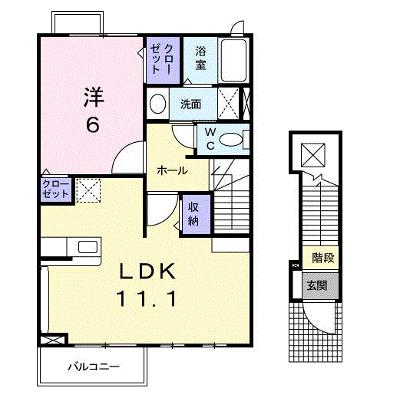 Ｙ・Ｙ　Ｌｉｌｙ　Ｂ棟 201【管理NO：1-014500202-02010】 ★家具家電は申し込み後に搬入します★の物件画像