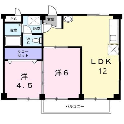 リプルスハイツ　Ｂ棟 2A【管理NO：1-004190102-02010】 ★家具家電は申し込み後に搬入しますの物件画像