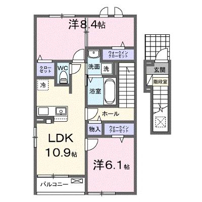 ソアレ 205【管理NO：1-027854602-02050】 ★家具家電は申し込み後に搬入します★の物件画像