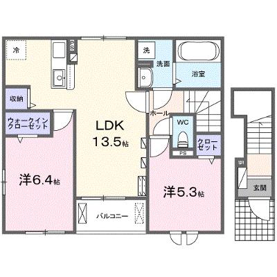 ルミエールⅡ 201【管理NO：1-027438602-02010】 2026年07月中旬入居可能の物件画像