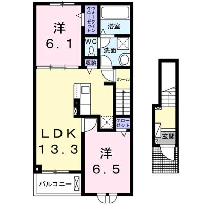 ディアコート桜Ⅳ 202【管理NO：1-026746502-02020】 ★家具家電は申し込み後に搬入します★の物件画像