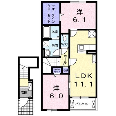 エレガンシア　Ⅱ 202【管理NO：1-025648801-02020】 ★家具家電は申し込み後に搬入します★の物件画像