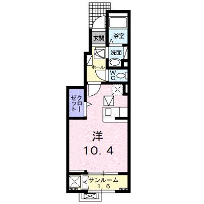フルール 102【管理NO：1-025519401-01020】 ★家具家電は申し込み後に搬入します★の物件画像