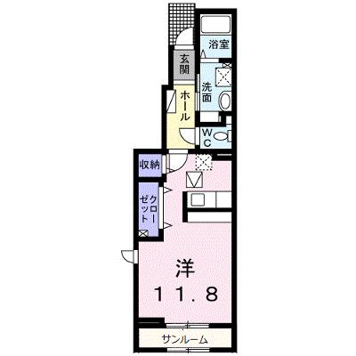 メゾン・ド・ルピナス　Ⅰ 104【管理NO：1-025038201-01040】 ★家具家電は申し込み後に搬入します★の物件画像