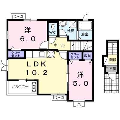 サニー　プレインⅡ 201【管理NO：1-017738901-02010】 ★家具家電は申し込み後に搬入します★の物件画像