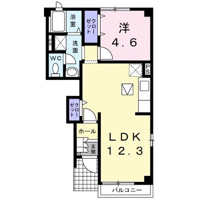 エクスガーデンⅠ 103【管理NO：1-013526101-01030】 ★家具家電は申し込み後に搬入しますの物件画像