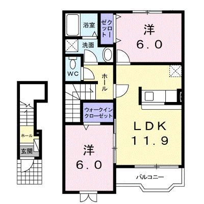 カーサ・ピアヌーラ 202【管理NO：1-013108501-02020】 ★家具家電は申し込み後に搬入しますの物件画像