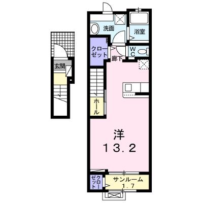 メゾン・ド・アルゴⅡ 202【管理NO：1-026668201-02020】 ★家具家電は申し込み後に搬入しますの物件画像