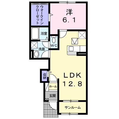 リジェール・フォレⅠ 103【管理NO：1-025821701-01030】 ★家具家電は申し込み後に搬入します★の物件画像
