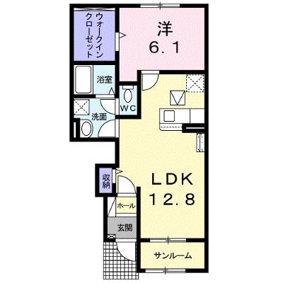 エレガンシア　Ⅱ 103【管理NO：1-025648801-01030】 ★家具家電は申し込み後に搬入します★の物件画像