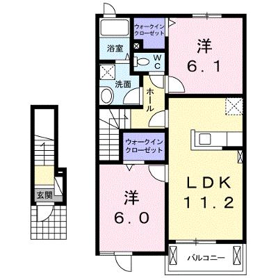 さくらガーデンＥ 203【管理NO：1-022564001-02030】 ★家具家電は申し込み後に搬入しますの物件画像