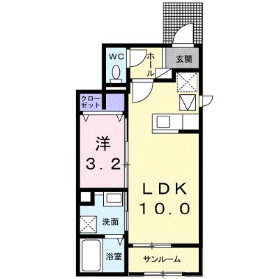 サングレイスＡ 101【管理NO：1-021809501-01010】 ★家具家電は申し込み後に搬入します★の物件画像