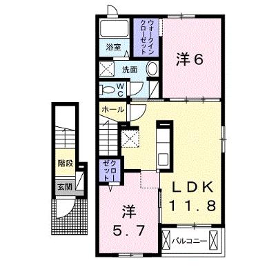 セイバリー　Ⅵ 203【管理NO：1-021124002-02030】 ★家具家電は申し込み後に搬入します★の物件画像