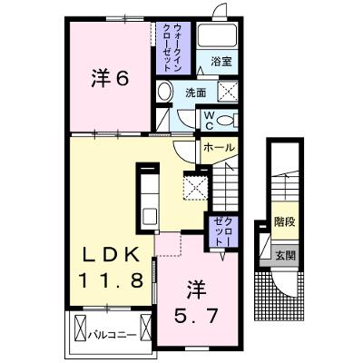 セイバリー　Ⅵ 202【管理NO：1-021124002-02020】 ★家具家電は申し込み後に搬入します★の物件画像