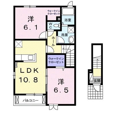 フロントリヴァーＢ 201【管理NO：1-019975402-02010】 ★家具家電は申し込み後に搬入しますの物件画像