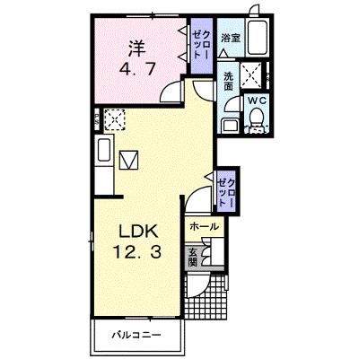 グランシャトーＩｎｏ　Ⅱ 101【管理NO：1-013651301-01010】 ★家具家電は申し込み後に搬入しますの物件画像
