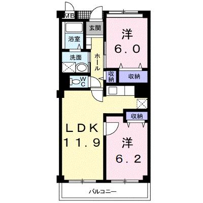 セレッソバーリオ 203【管理NO：1-011349501-02030】 ★家具家電は申し込み後に搬入しますの物件画像