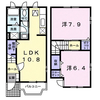 フローラルハイツⅢ 103【管理NO：1-014887401-01030】の物件画像