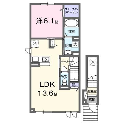 ブリッサ砂川　Ｙ 201【管理NO：1-027493501-02010】 ★家具家電は申し込み後に搬入しますの物件画像