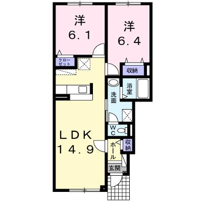 アリ・ビラⅡ 101【管理NO：1-019338902-01010】 ★家具家電は申し込み後に搬入しますの物件画像