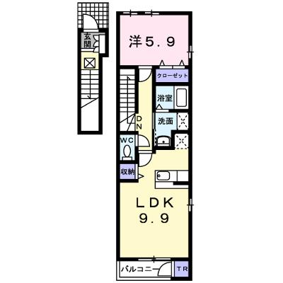 カーサ・プラシード 201【管理NO：1-014102201-02010】 ★家具家電は申し込み後に搬入しますの物件画像