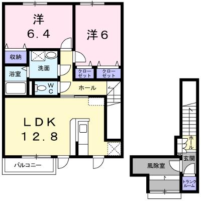 それいゆ 201【管理NO：1-013270101-02010】 ★家具家電は申し込み後に搬入します★の物件画像
