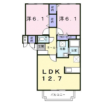 アバンフォンテーヌＢ 302【管理NO：1-011146102-03020】 ★家具家電は申し込み後に搬入しますの物件画像