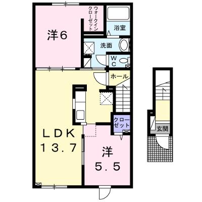 ラフレシール 201【管理NO：1-023973701-02010】 ★家具家電は申し込み後に搬入します 2026年08月上旬入居可能の物件画像