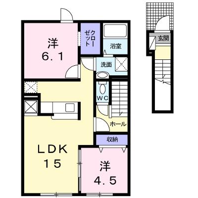 リヴィエールⅢ 203【管理NO：1-020065703-02030】 ★家具家電は申し込み後に搬入します★の物件画像