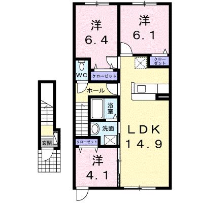 アリ・ビラ 203【管理NO：1-019451301-02030】 ★家具家電は申し込み後に搬入します 2026年07月下旬入居可能の物件画像