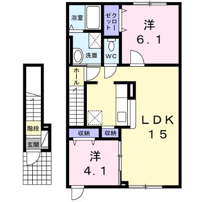 蔵Ⅱ 202【管理NO：1-017816301-02020】 2026年10月中旬入居可能の物件画像