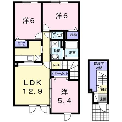 フレグランス３９ 203【管理NO：1-017066201-02030】 ★家具家電は申し込み後に搬入します★ ★2026年10月中旬入居可能★の物件画像