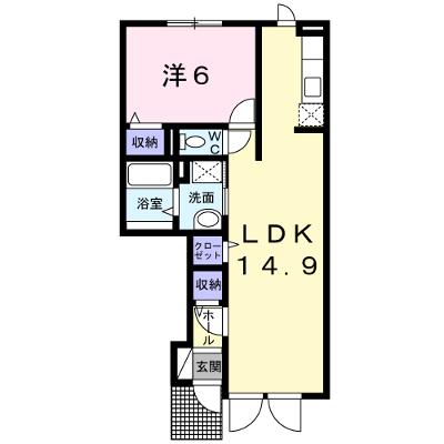 カルムⅣ 102【管理NO：1-015123204-01020】 ★家具家電は申し込み後に搬入します★の物件画像