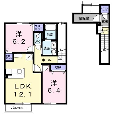 シティフォレスト８２ 201【管理NO：1-012825601-02010】 ★家具家電は申し込み後に搬入しますの物件画像